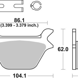 Plaquettes de frein BREMBO route carbone céramique – 07HD1011