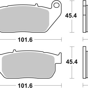 Plaquettes de frein BREMBO route métal fritté – 07HD13SA