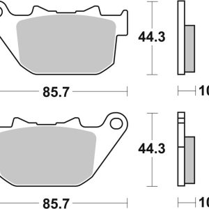 Plaquettes de frein BREMBO route métal fritté – 07HD14SP