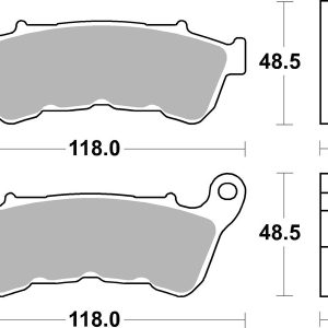 Plaquettes de frein BREMBO route métal fritté – 07HD22SA