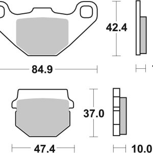 Plaquettes de frein BREMBO route carbone céramique – 07HO1118
