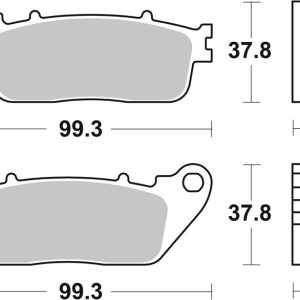 Plaquettes de frein BREMBO route carbone céramique – 07HO13CC