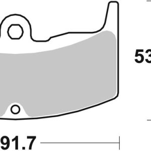 Plaquettes de frein BREMBO route carbone céramique – 07HO1406
