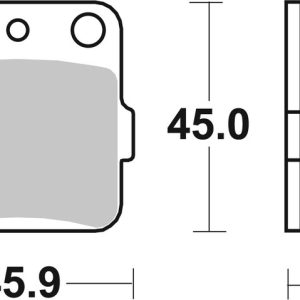 Plaquettes de frein BREMBO route carbone céramique – 07HO2205