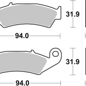 Plaquettes de frein BREMBO route carbone céramique – 07HO2506