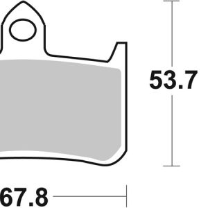 Plaquettes de frein BREMBO route carbone céramique – 07HO2807