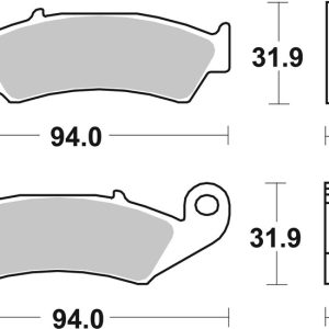 Plaquettes de frein BREMBO route métal fritté – 07HO29SP