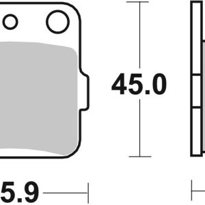 Plaquettes de frein BREMBO Off-Road métal fritté – 07HO32SD