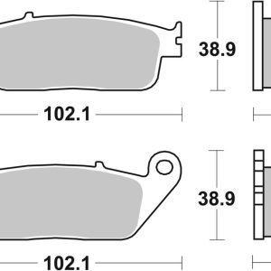 Plaquettes de frein BREMBO route métal fritté – 07HO34SP