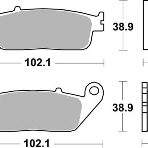 Plaquettes de frein BREMBO route carbone céramique – 07HO4108