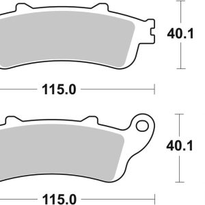 Plaquettes de frein BREMBO route métal fritté – 07HO43SP