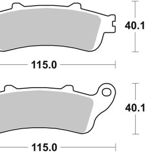 Plaquettes de frein BREMBO route métal fritté – 07HO44SA