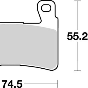 Plaquettes de frein BREMBO route métal fritté – 07HO45SA