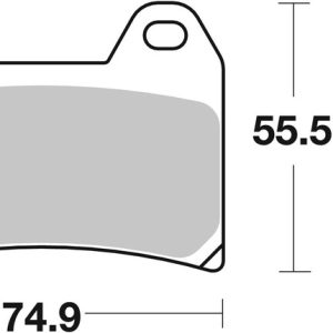Plaquettes de frein BREMBO route métal fritté – 07HO47SA