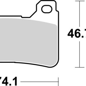 Plaquettes de frein BREMBO route métal fritté – 07HO50LA