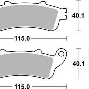 Plaquettes de frein BREMBO route métal fritté – 07HO52SP