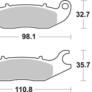 Plaquettes de frein BREMBO route carbone céramique – 07HO5606