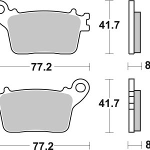 Plaquettes de frein BREMBO route métal fritté – 07HO59SP
