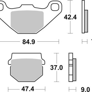Plaquettes de frein BREMBO Off-Road métal fritté – 07KA07SX