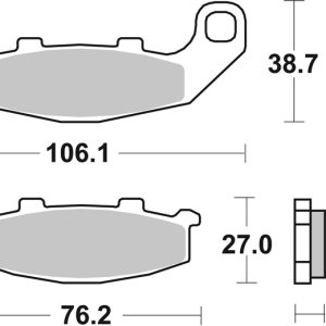 Plaquettes de frein BREMBO route carbone céramique – 07KA1117