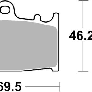 Plaquettes de frein BREMBO route métal fritté – 07KA13SA