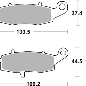 Plaquettes de frein BREMBO route métal fritté – 07KA15SP