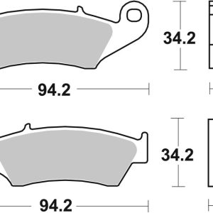 Plaquettes de frein BREMBO route métal fritté – 07KA17LA