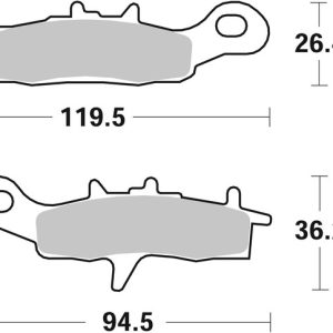 Plaquettes de frein BREMBO Off-Road métal fritté – 07KA22SD