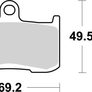 Plaquettes de frein BREMBO route métal fritté – 07KA23LA
