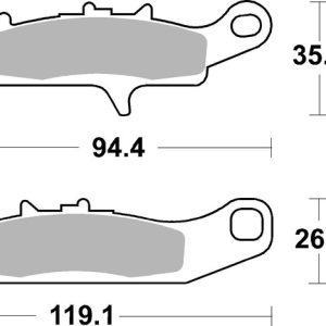 Plaquettes de frein BREMBO Off-Road métal fritté – 07KA25SD
