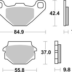 Plaquettes de frein BREMBO Off-Road métal fritté – 07KS04SD