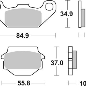 Plaquettes de frein BREMBO Off-Road métal fritté – 07SU11SD