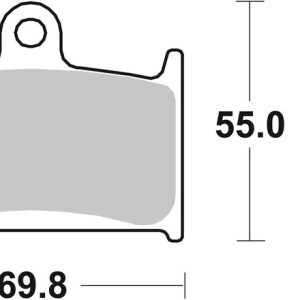 Plaquettes de frein BREMBO route carbone céramique – 07SU1407