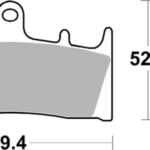 Plaquettes de frein BREMBO route carbone céramique – 07SU1907