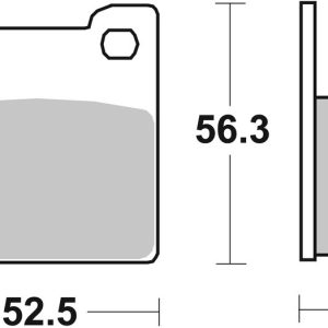 Plaquettes de frein BREMBO route métal fritté – 07SU20SP