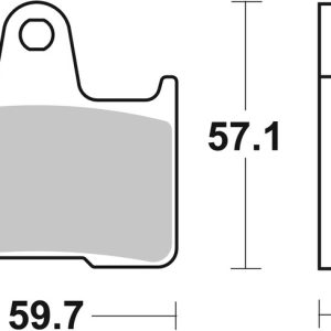 Plaquettes de frein BREMBO route métal fritté – 07SU25SP