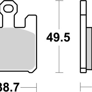 Plaquettes de frein BREMBO route métal fritté – 07SU26SA