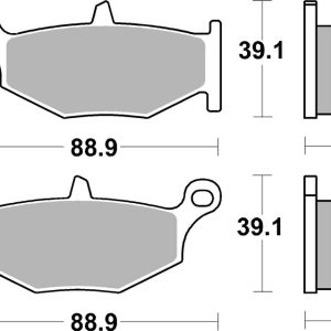 Plaquettes de frein BREMBO route métal fritté – 07SU32SP