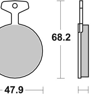 Plaquettes de frein BREMBO route carbone céramique – 07YA0207