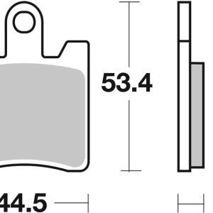 Plaquettes de frein BREMBO route métal fritté – 07YA09SA
