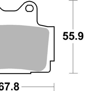 Plaquettes de frein BREMBO route métal fritté – 07YA12SP