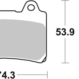 Plaquettes de frein BREMBO route carbone céramique – 07YA1711