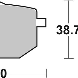 Plaquettes de frein BREMBO route métal fritté – 07YA18SA