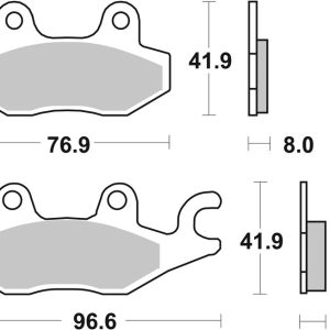 Plaquettes de frein BREMBO route carbone céramique – 07YA2008