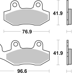 Plaquettes de frein BREMBO route métal fritté – 07YA21SA