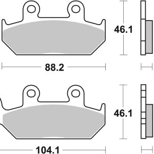 Plaquettes de frein BREMBO route carbone céramique – 07YA2508