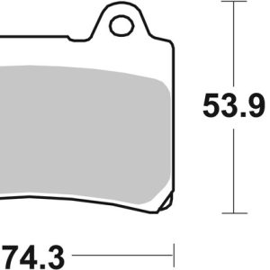 Plaquettes de frein BREMBO route carbone céramique – 07YA3507