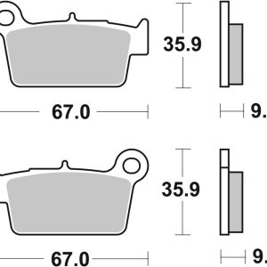 Plaquettes de frein BREMBO Off-Road métal fritté – 07YA41SD