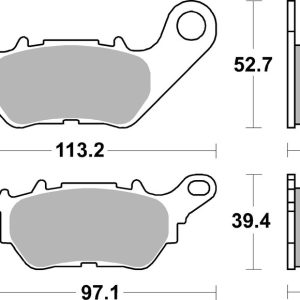 Plaquettes de frein BREMBO route carbone céramique – 07YA53CC