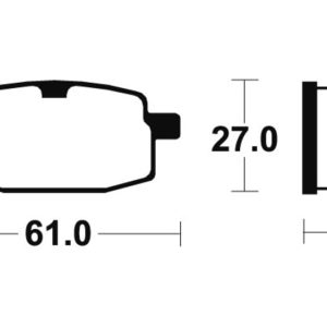 Plaquettes de frein TECNIUM route organique – MA119